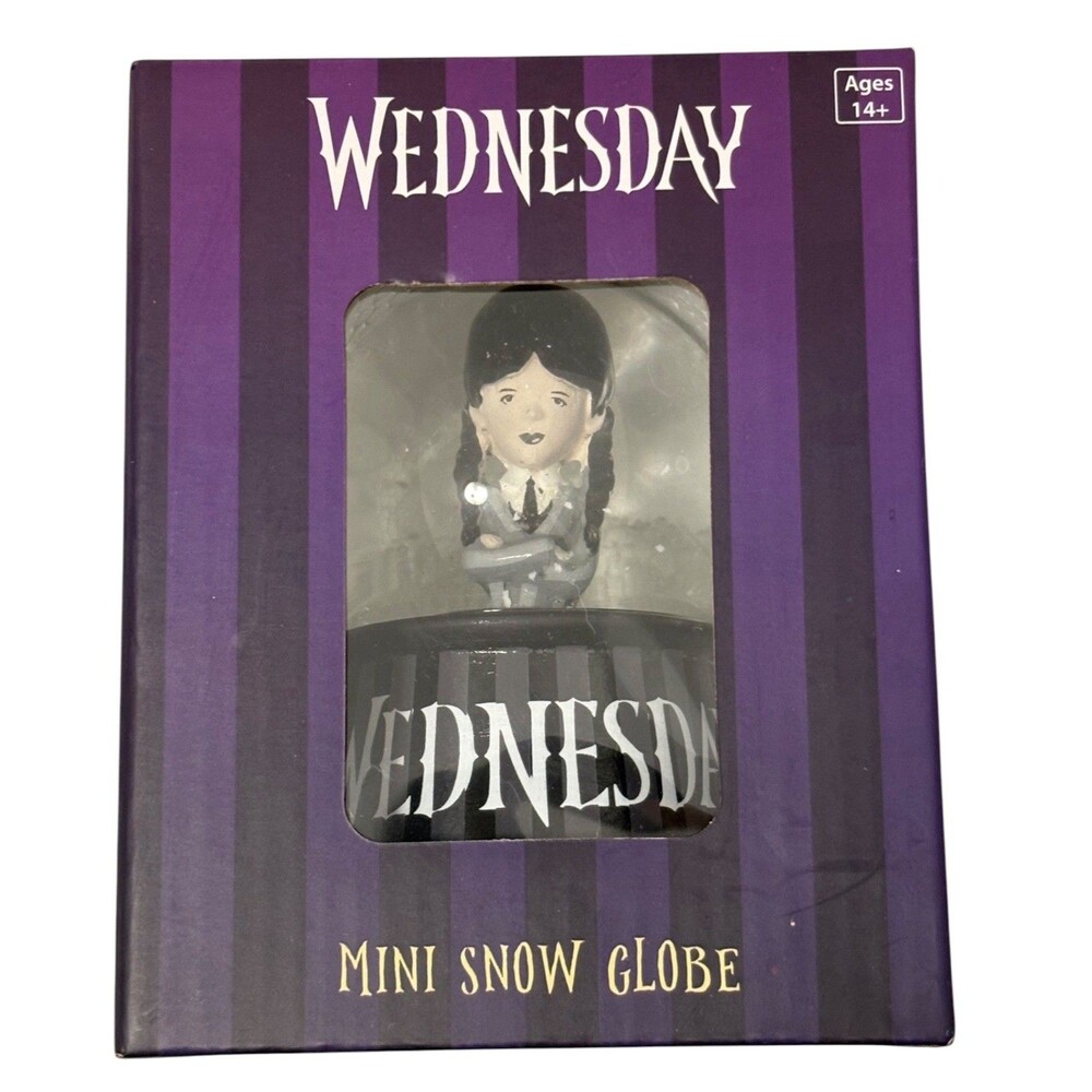 Wednesday Series 1 Collectible Mini Snow Globe Figure NIB NIP Netflix Series